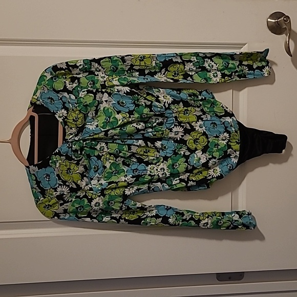 NWOT Zara floral long-sleeved bodysuit - Picture 1 of 6